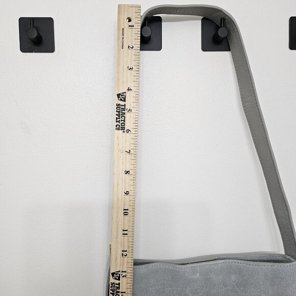 Margot New York Kaye Mini Bucket Suede Green Leather Crossbody Adjustable Strap - Picture 14 of 15